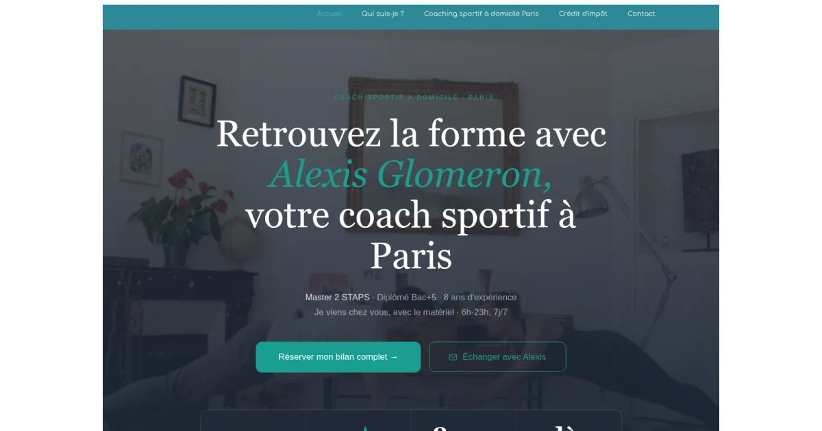 Alexis Glomeron — MonCoachDeSport