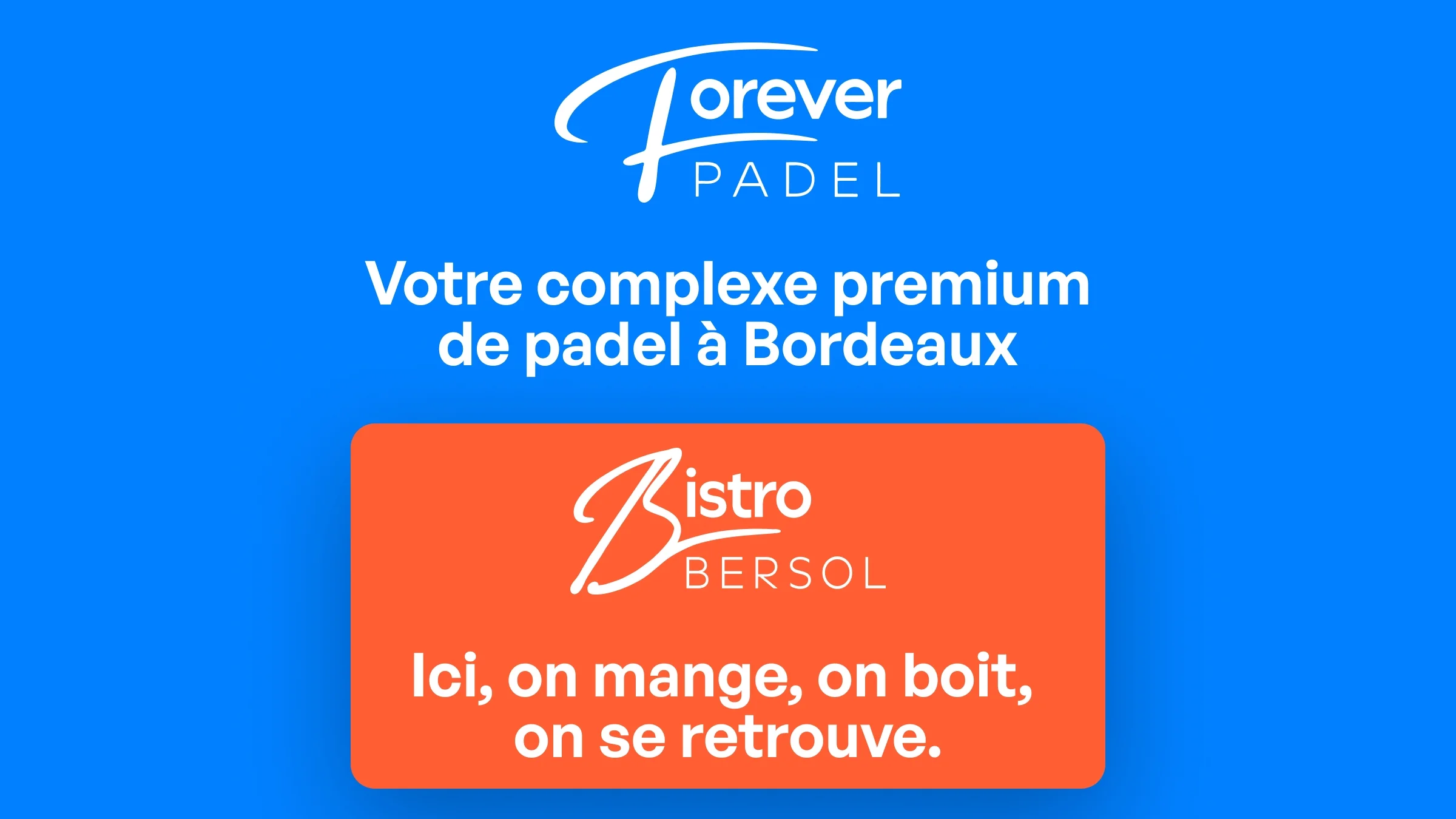 Forever Padel - Padel - Restaurant - Séminaire - Bar Afterwork